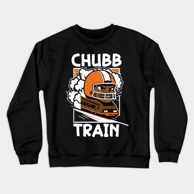 Nick Chubb Train Crewneck Sweatshirt by mbloomstine